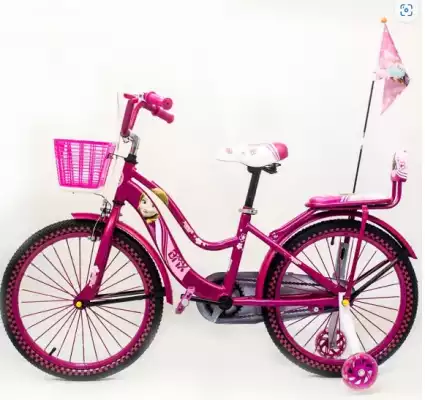 Велосипед детский городской Принцесса 2024 д.20, розовый